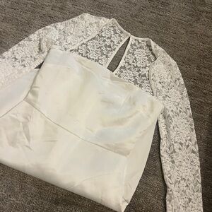 Lulu's White Lace Detail Dress